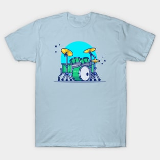 Drum Set Music T-Shirt